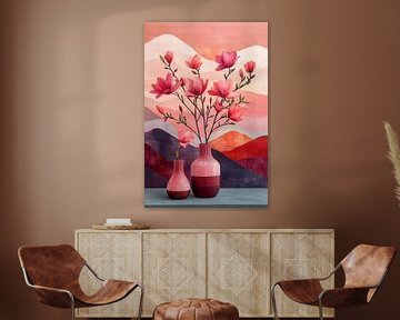 Magnolia Sunset I – Horizon in Bloei van Studio Ypie