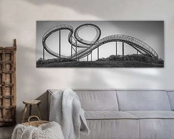 Panorama Tiger & Turtle - Magic Mountain in Black & White, Duisburg