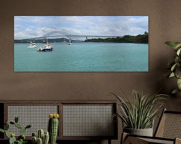 Vue du pont des Amériques sur Claude Laprise