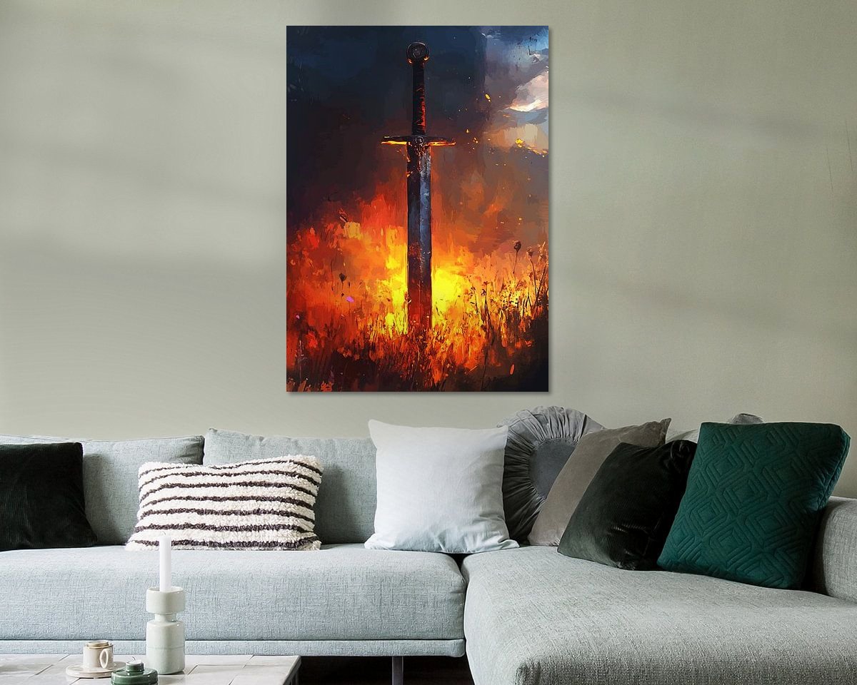 Example of the artwork in a room