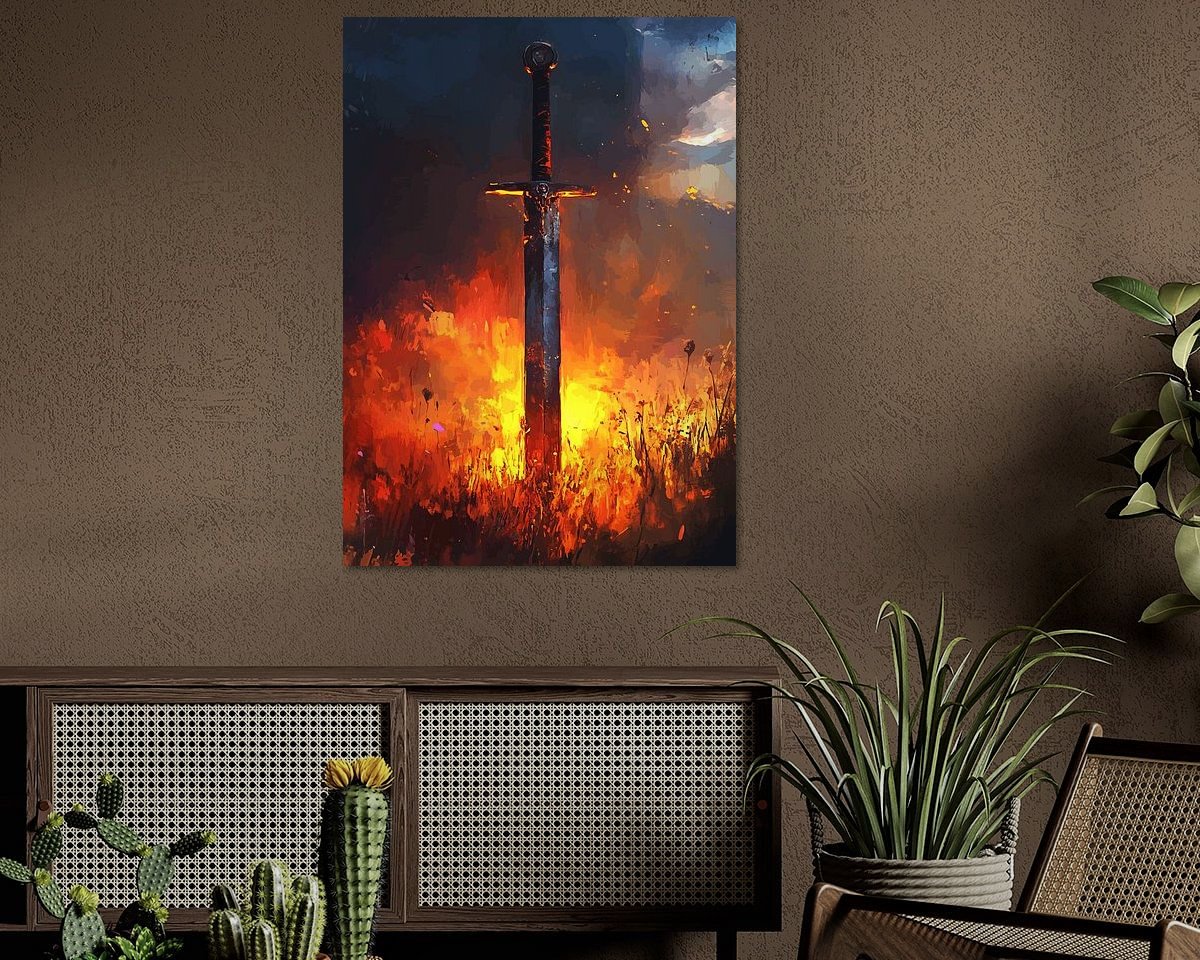 Example of the artwork in a room