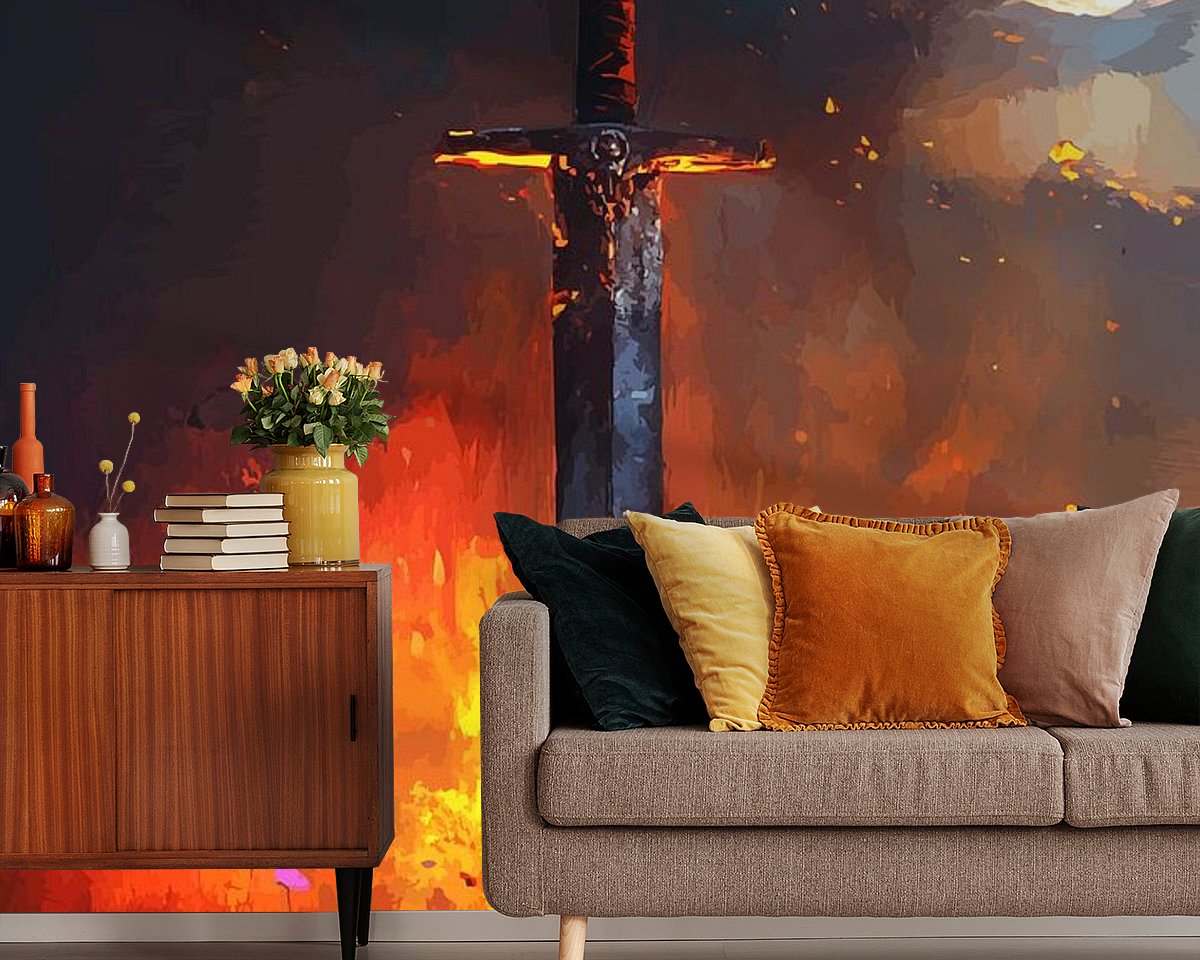 Example of the artwork in a room