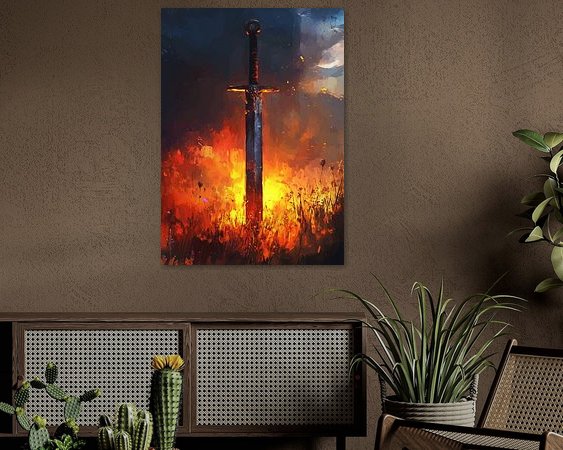 Example of the artwork in a room