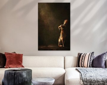 Fineart - Haas in het licht van Marijke Trienekens