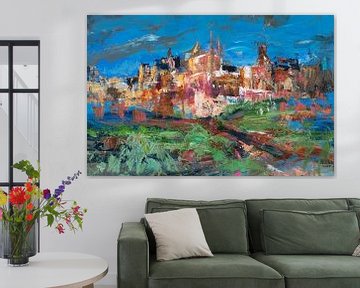 Vieux village sur ART Eva Maria