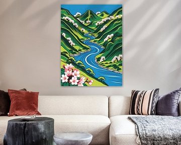 Spring Rivier Vallei van Artistic