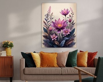 Fleurs éthérées sur Artistic