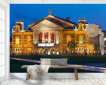 Night photo Concertgebouw in Amsterdam by Anton de Zeeuw