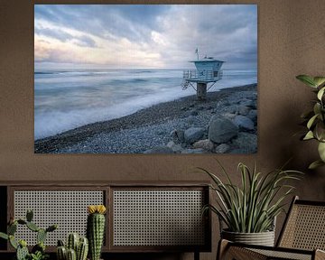 Sereniteit Overwatch - Torrey Pines State Beach van Joseph S Giacalone Photography