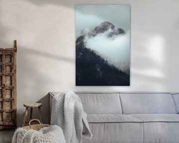 Hochkönig mit Wolken und Kiefern von Lennart ter Harmsel