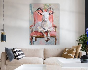 Vrolijke Geit | Geit Stoel van De Mooiste Kunst