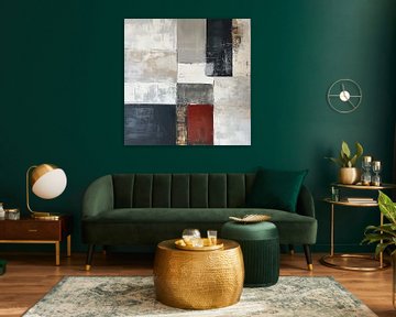 Red Accent in Monochrome van Modern Collection