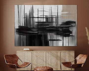 Modernes abstraktes Bild - schwarzweiss von Ursula Di Chito - Fotografie und Fotokunst