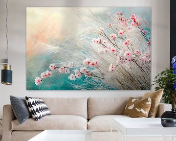 Soft flowers and grasses art by Art & Soul Creations