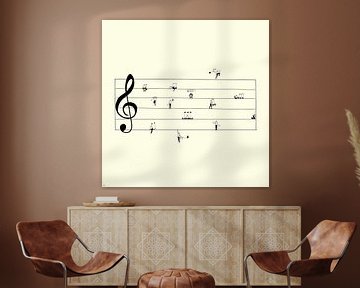 Muzikale lijnen van Evalustratie