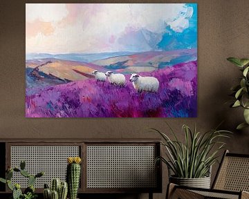 Schapen op de hei van ARTemberaubend