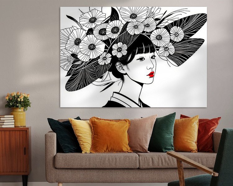 Example of the artwork in a room