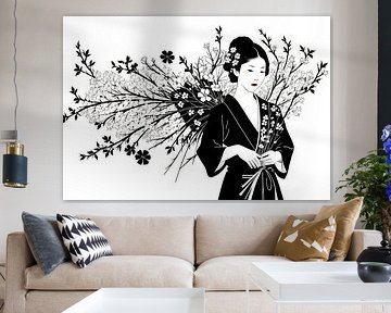 Japanese art Geisha