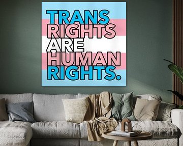 Trans-Rechte sind Menschenrecht Text Kunst Transgender