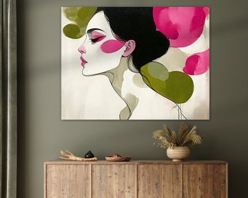 Vrouw Roze van De Mooiste Kunst