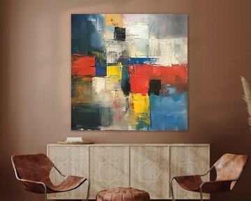Stadsgezicht | Echoes of Chromatic Streets van Modern Collection