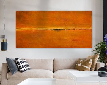Modern Abstract Orange passion of society by Sander Veen