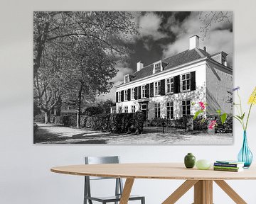 Huis Rhijnlust in Oog in Al te Utrecht (zwartwit)