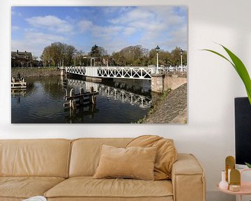 De Muntbrug over het Merwedekanaal in Utrecht (kleur)