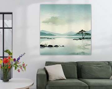 Minimal Art:  Sereen Japans landschap van Studio Pieternel