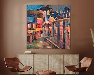 Crépuscule urbain sur ART Eva Maria