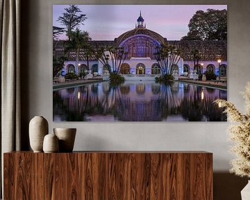 Perfecte Reflecties - Zonsopgang Botanisch Gebouw van Joseph S Giacalone Photography
