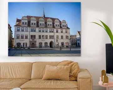 Naumburg - Stadhuis op het marktplein van t.ART