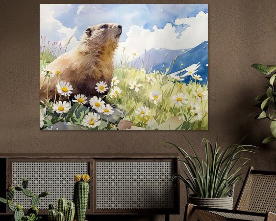 Example of the artwork in a room