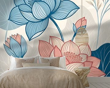 Gelassener Lotusgarten von Artistic