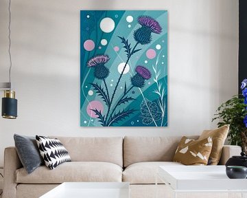 Distelbloei van Artistic