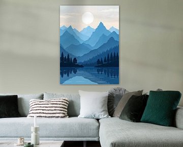 Misty Mountain Serenity by Artistic