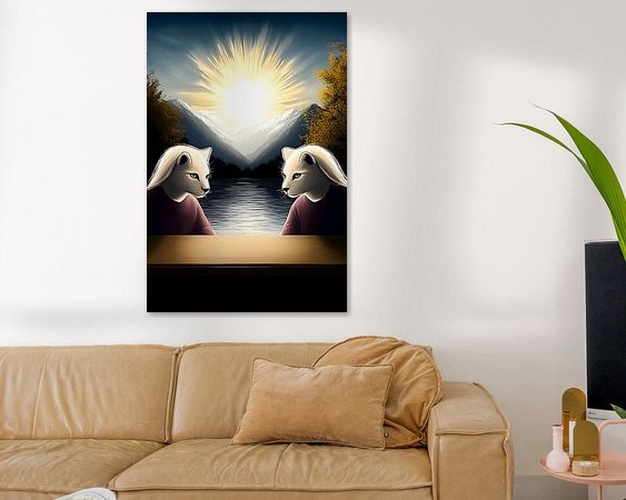 Example of the artwork in a room