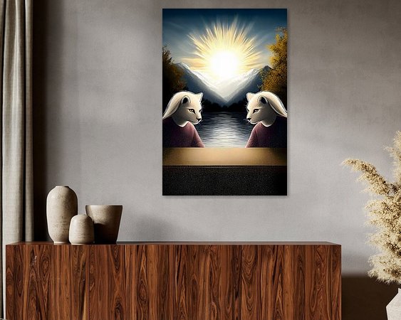 Example of the artwork in a room