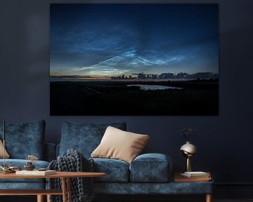 Luminous night clouds by Jannie Bouwman
