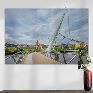 The Peace Bridge in Londonderry
