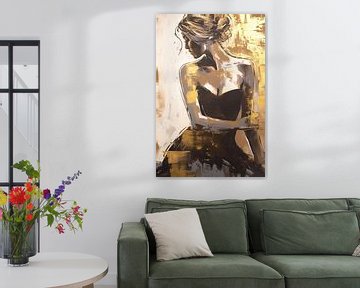 Vrouwenfiguur | Golden Mystique van De Mooiste Kunst