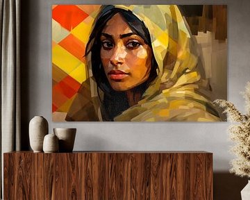 Portrait with warm colours by Art & Soul Creations