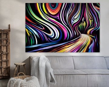 Motifs abstraits dynamiques et colorés sur Art & Soul Creations