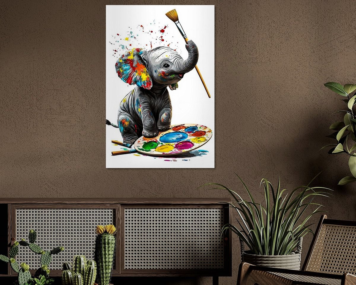 Example of the artwork in a room