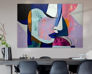 Abstract Gezicht van Blikvanger Schilderijen