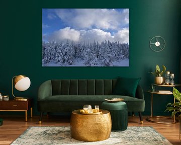 The top of the mountain after the storm by Claude Laprise