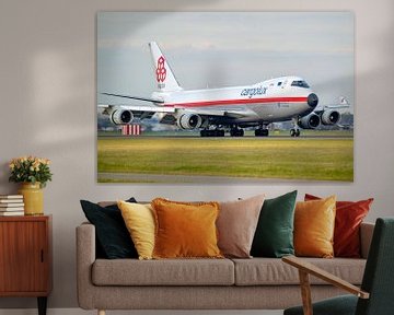 cargolux retro 747 op de polderbaan schiphol van Arthur Bruinen