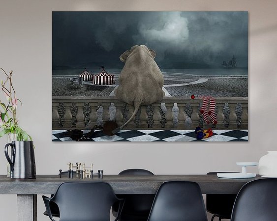 Example of the artwork in a room