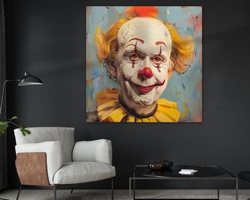 Clown Portret Melancholie Graffiti Maskerade Deel Twee van gm_designs