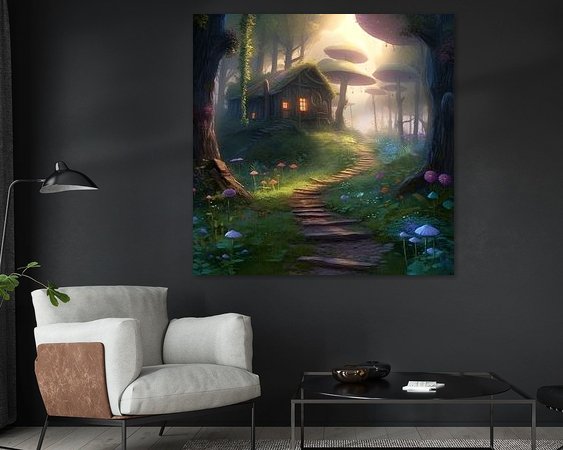 Example of the artwork in a room